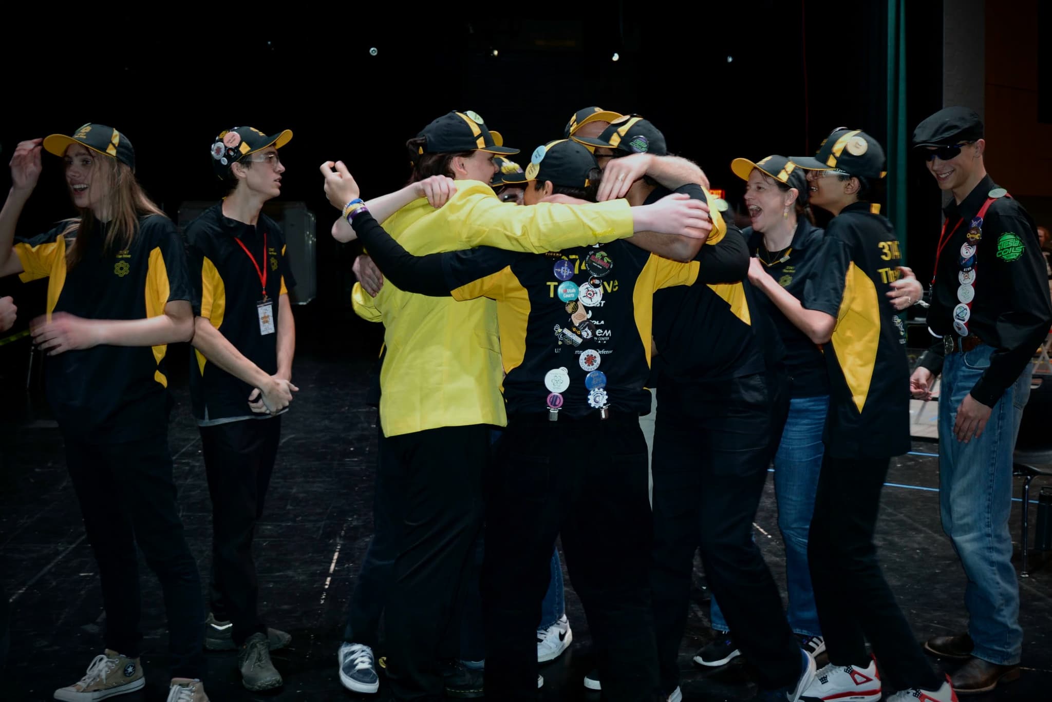 Hive Members celebrating victory